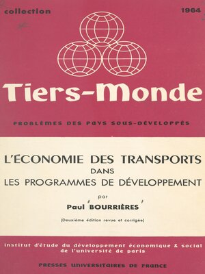 cover image of L'économie des transports dans les programmes de développement